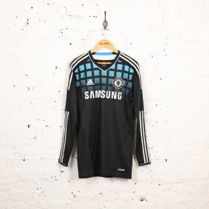 Chelsea 2011 TechFit Long Sleeve Away Football Shirt - Black - M