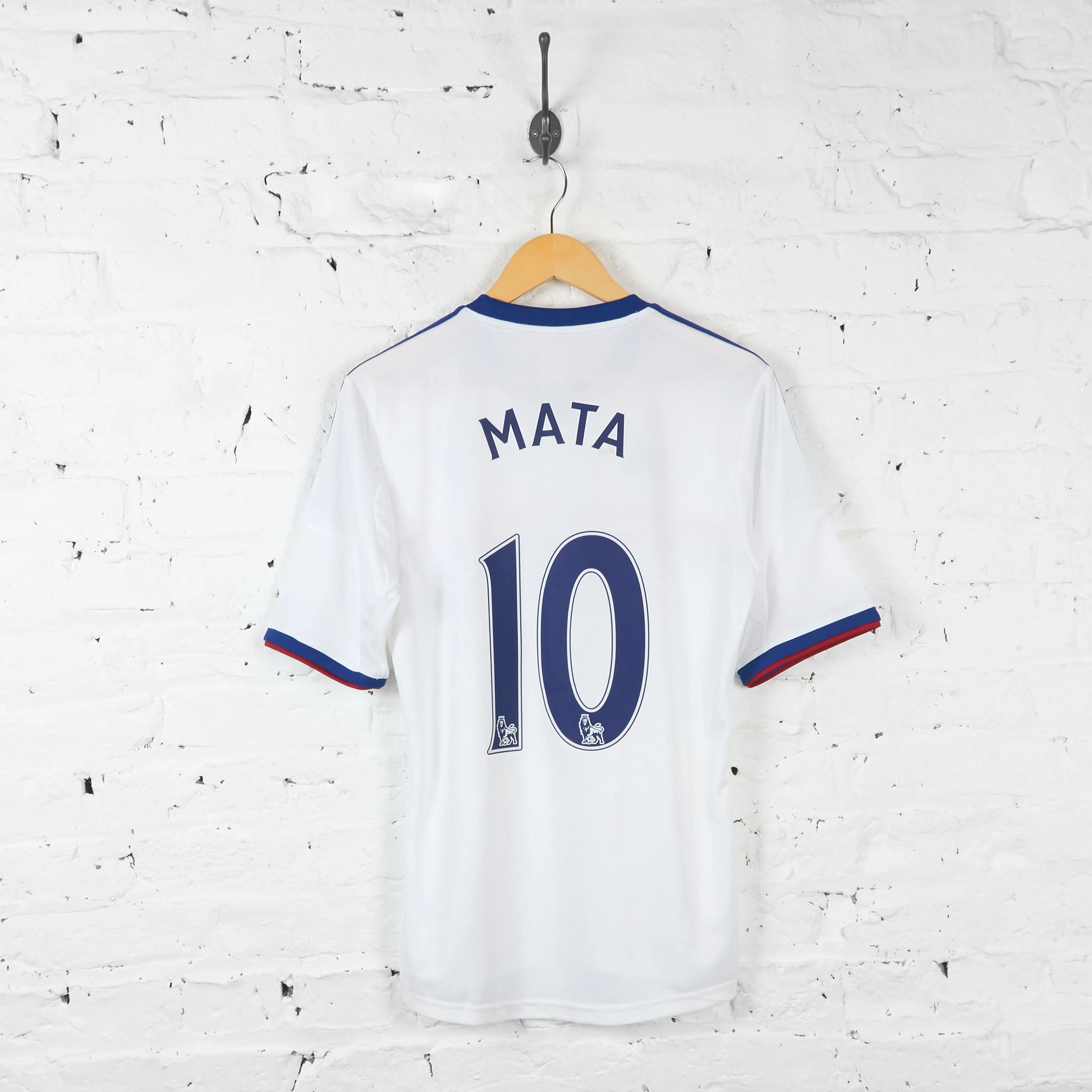 Chelsea 2013 Away Mata Football Shirt - White - S