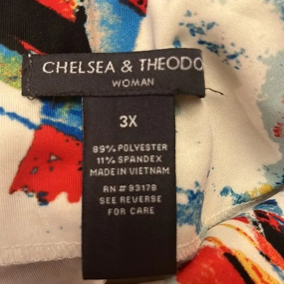 Chelsea &amp; Theodore brand size 3X 2-piece shirt/ skirt set
