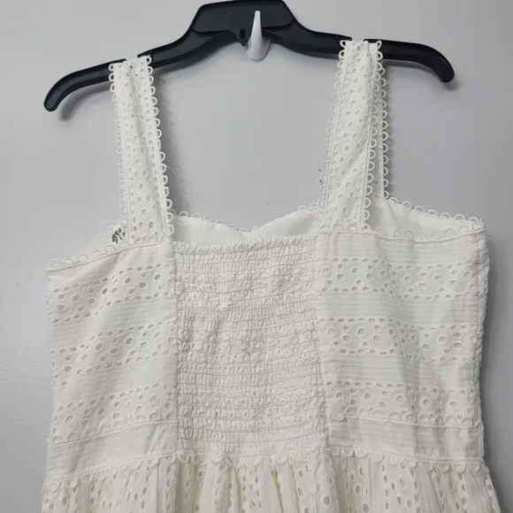 Chelsea &amp; Violet Cotton Poplin  Sleeveless Smocked Midi Dress