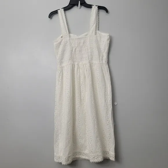 Chelsea &amp; Violet Cotton Poplin  Sleeveless Smocked Midi Dress