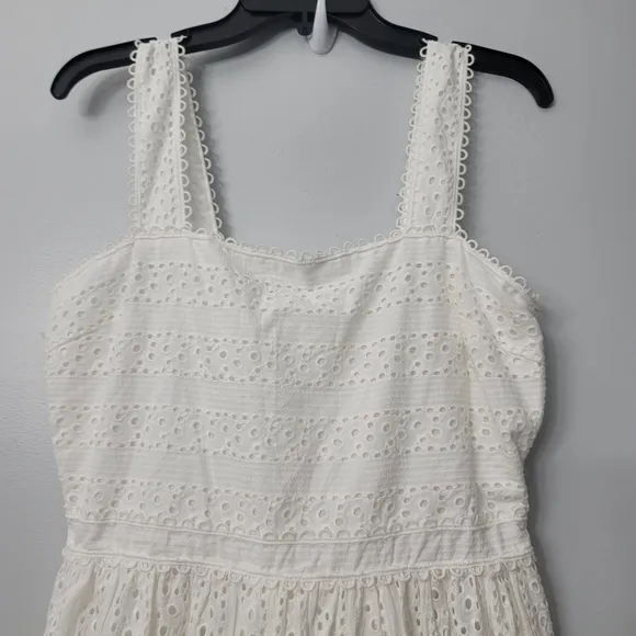 Chelsea &amp; Violet Cotton Poplin  Sleeveless Smocked Midi Dress