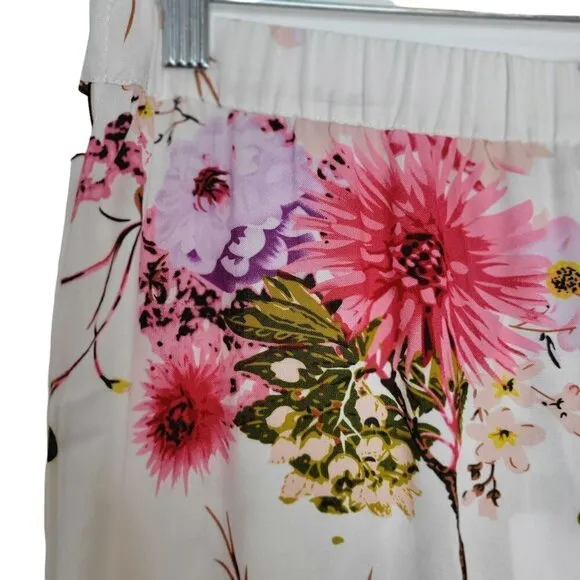 Chelsea and Theodore Floral Boho Maxi Skirt Women Size M