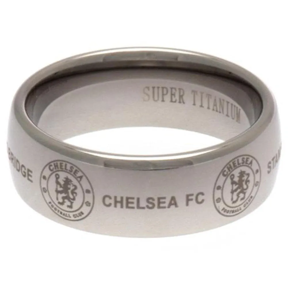 Chelsea FC Super Titanium Ring Small