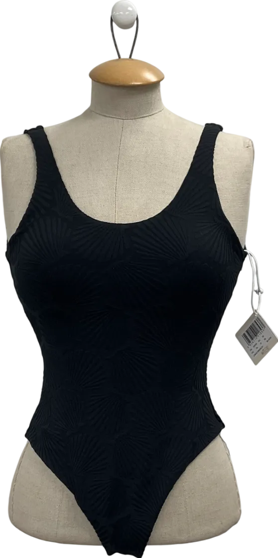 Chelsea Peers Black Jacquard Swimsuit UK 6