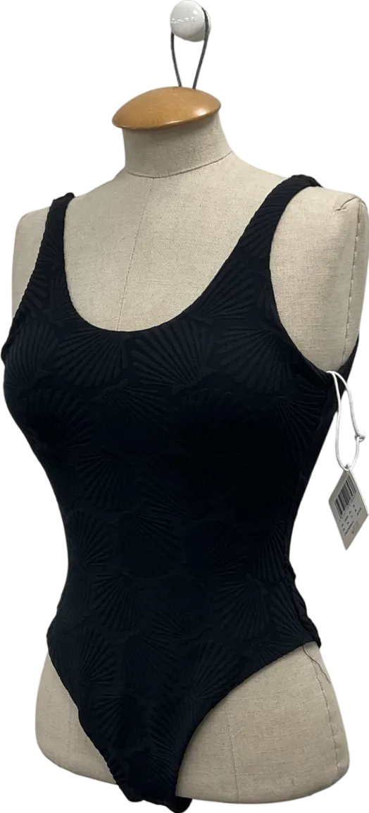 Chelsea Peers Black Jacquard Swimsuit UK 6