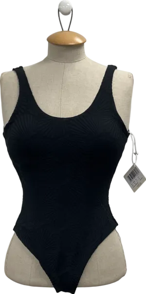 Chelsea Peers Black Jacquard Swimsuit UK 6
