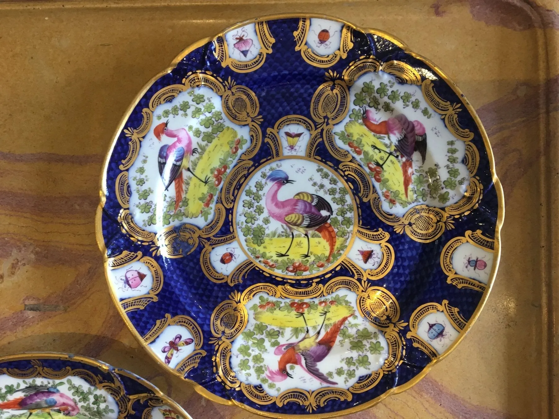 Chelsea Porcelain Cabinet Plates, Mid 18th Century