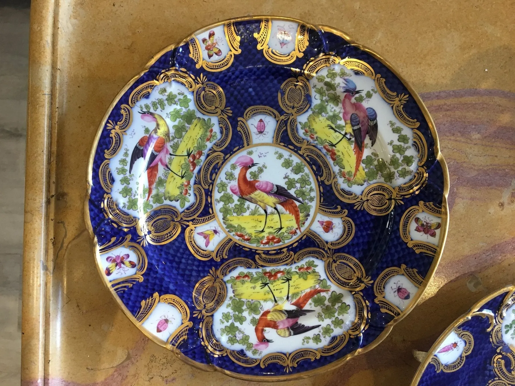 Chelsea Porcelain Cabinet Plates, Mid 18th Century