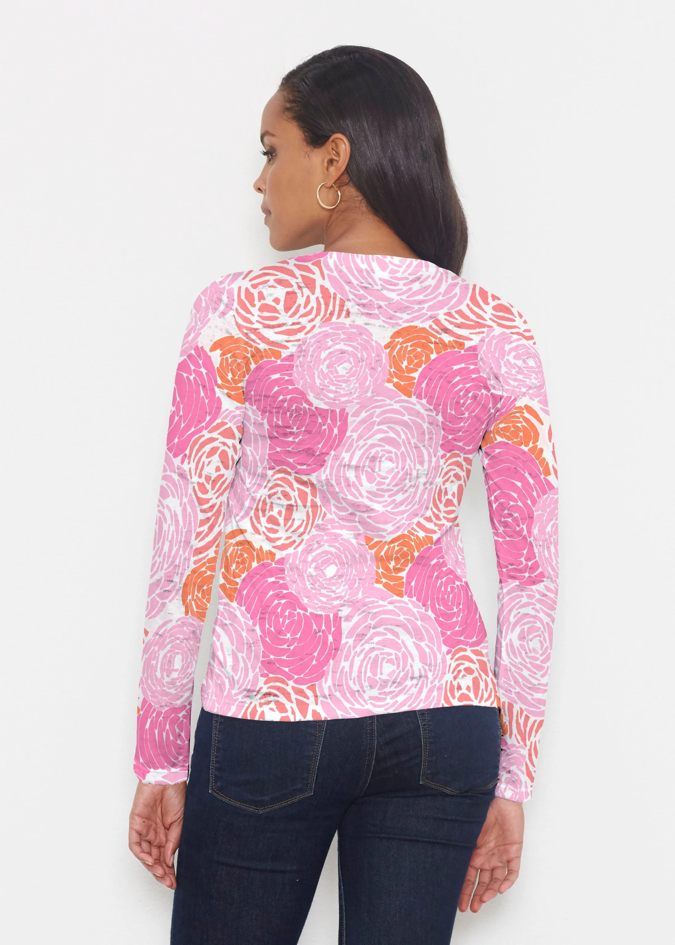Chrysanthemum Pink (4074) ~ Signature Long Sleeve Crew Shirt