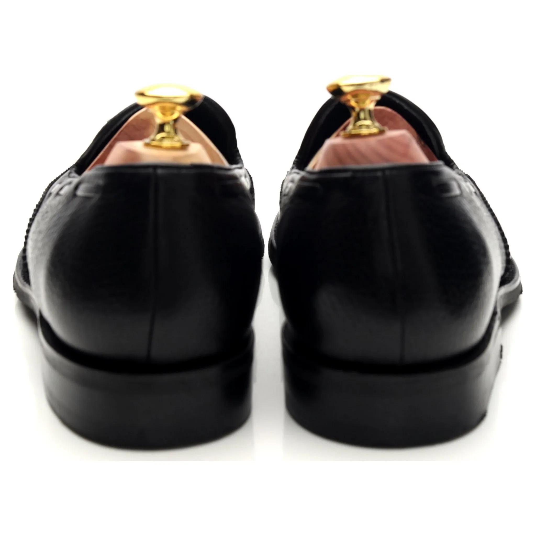 'Clive' Black Leather Tassel Loafer UK 7.5 F