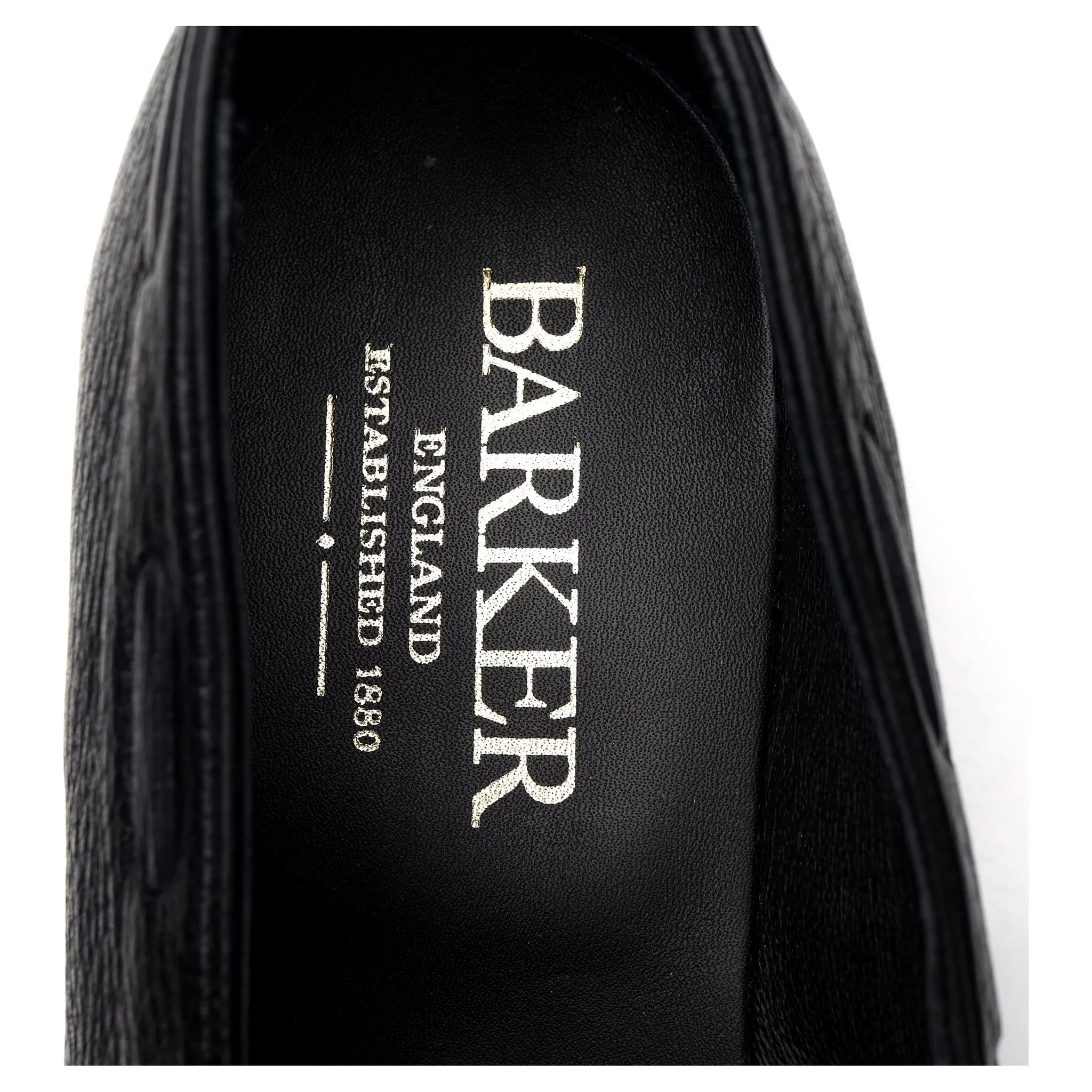 'Clive' Black Leather Tassel Loafer UK 7.5 F