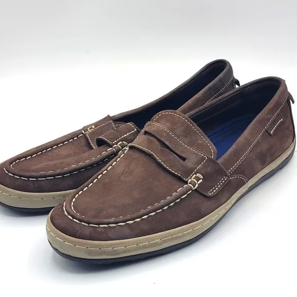 Cole Haan Brown Suede Claude Penny Loafer Size 10 #1375
