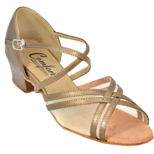 Comfort Parallel Mesh - Bronze Leather