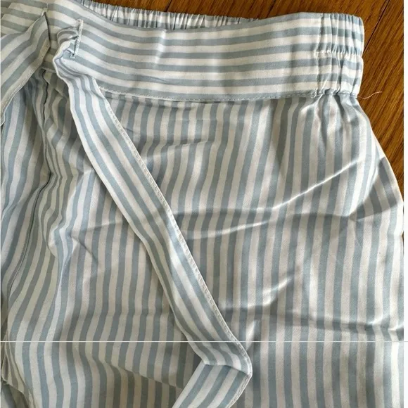 COPY - Ettitude Pajama Pants Bamboo Sateen Sz MStarlight Blue White Stripes NE…