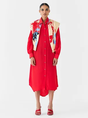 Cream Ikigai Bolero & Shirt Dress Set