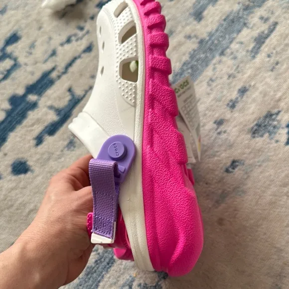 Crocs Kids Duet Max II Clog K white/pink crush size J3