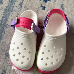 Crocs Kids Duet Max II Clog K white/pink crush size J3