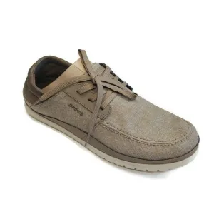 CROCS Santa Cruz Playa Lace M Lace Up Sneaker Casual Loafer Khaki Stucco Mens 13