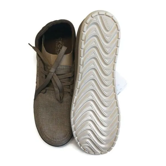 CROCS Santa Cruz Playa Lace M Lace Up Sneaker Casual Loafer Khaki Stucco Mens 13