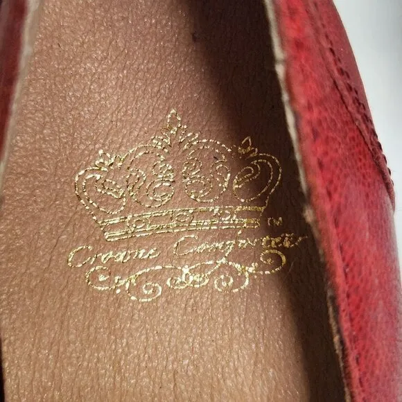 Crown Comforteur Chelsea Red Leather Mary Jane Pump Size 8M