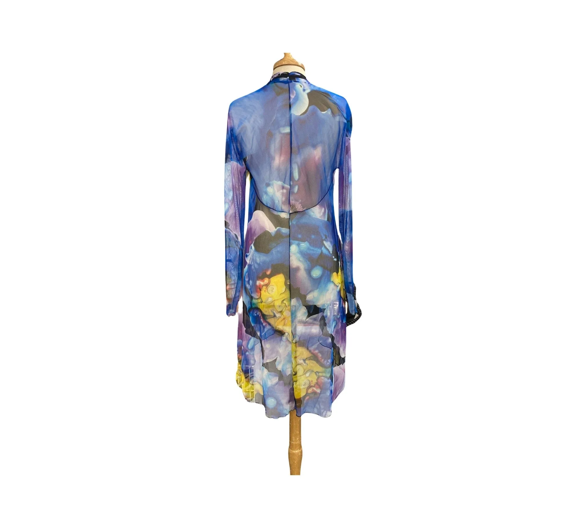 Dani Sheer Mid Length Print Duster