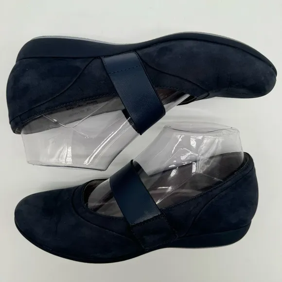 Dansko Navy Blue Genuine Leather Mary Jane Loafer Size EU 36/US 5.5-6