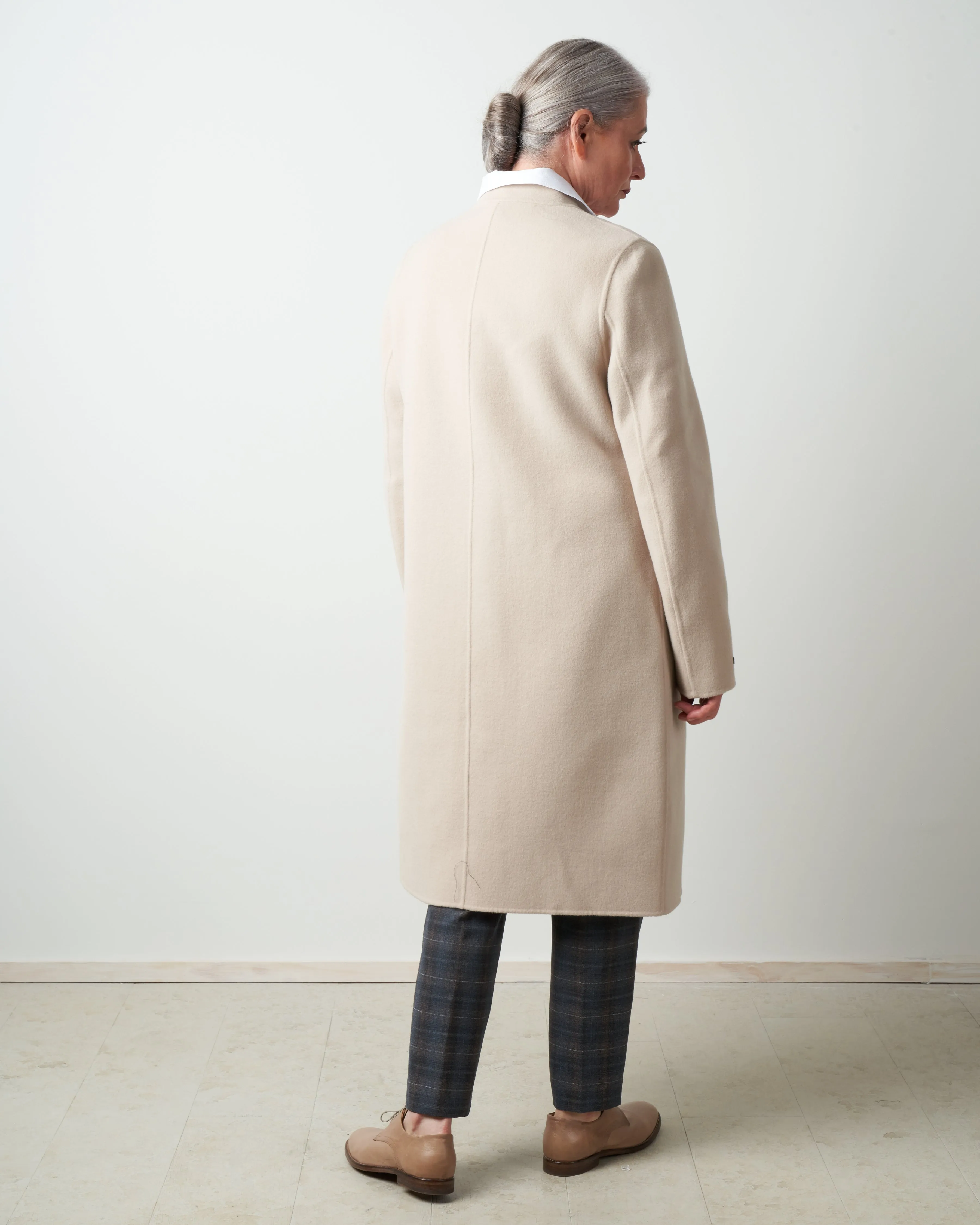 double face coat - beige