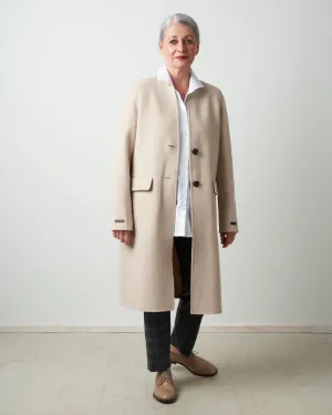 double face coat - beige