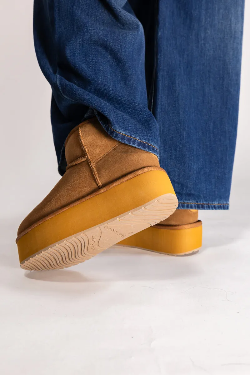 EMU Australia Stinger Micro Flatform Chestnut med platå