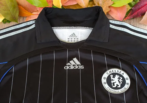 ENGLISH PREMIER CHELSEA 2006-07 FA CUP & LEAGUE CUP CHAMPION ADIDAS JERSEY 3rd SHIRT MEDIUM # 061079   SOLD OUT