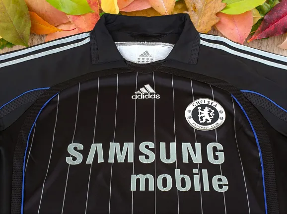 ENGLISH PREMIER CHELSEA 2006-07 FA CUP & LEAGUE CUP CHAMPION ADIDAS JERSEY 3rd SHIRT MEDIUM # 061079   SOLD OUT