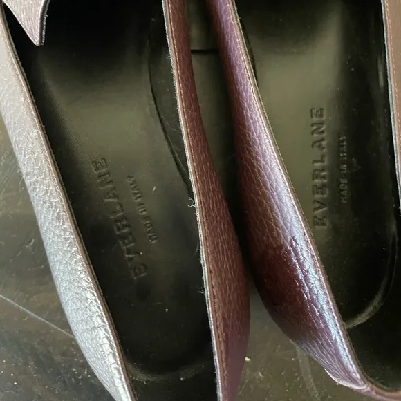 Everlane Maroon Pointy Toe Loafer Size 6 1/2