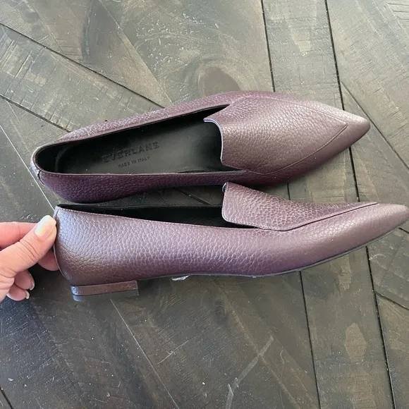 Everlane Maroon Pointy Toe Loafer Size 6 1/2