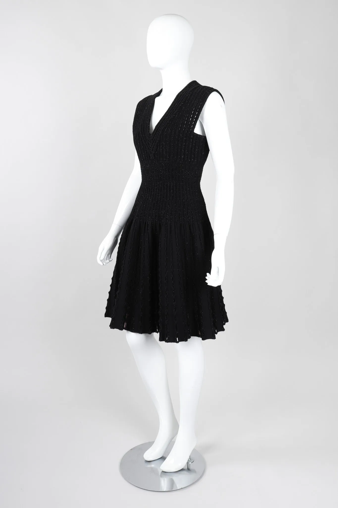 Eyelet Knit Cocktail Dress
