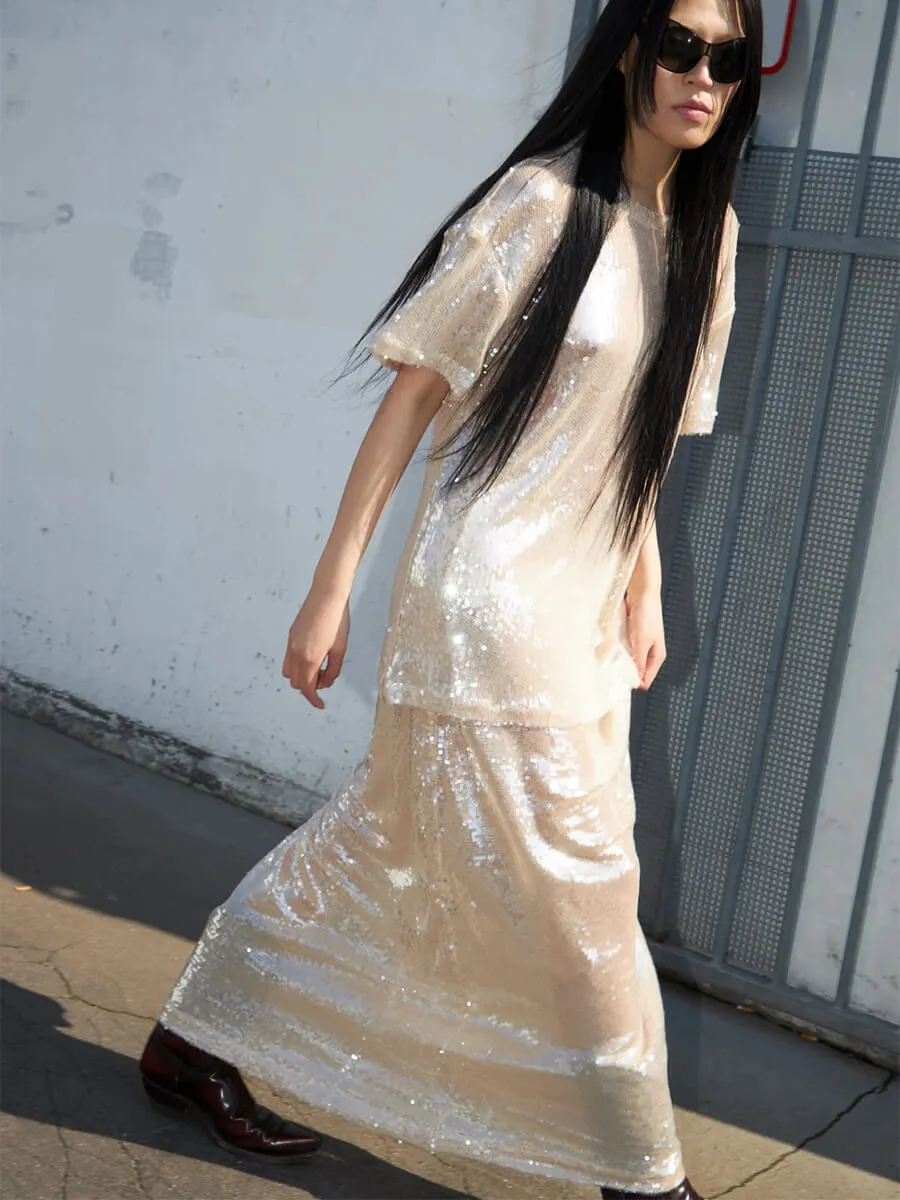 Frame Skirt - Khaki