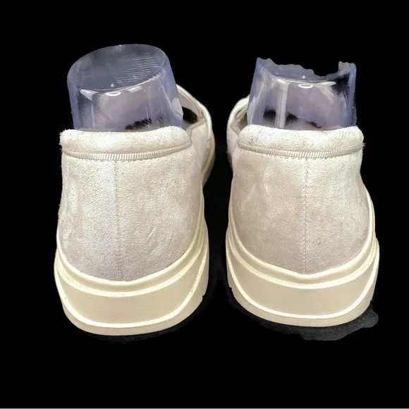 Franco Sarto Off White Suede Leather Loafer Sneaker NWOT 10 Medium