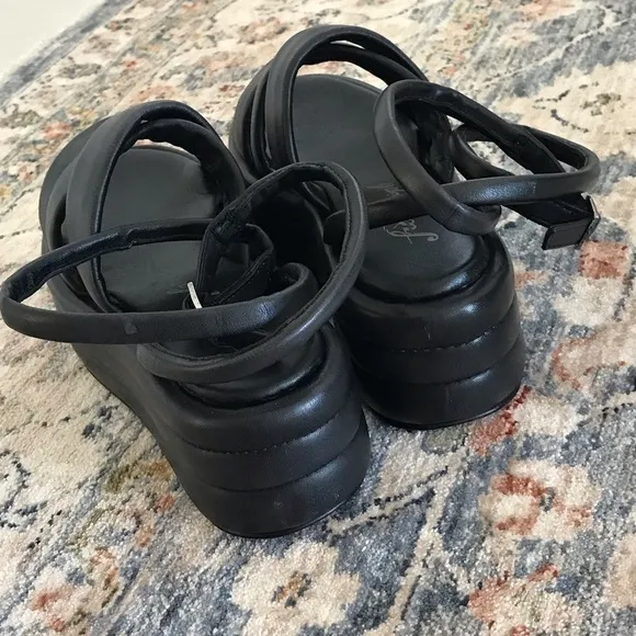 Free People Black Harper Flatform Sandals