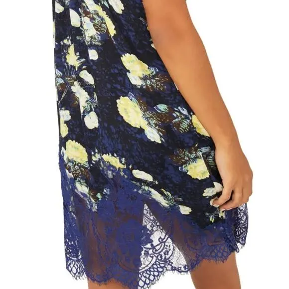 Free People Blue Sunfade Slip Dress Size XS NWT
