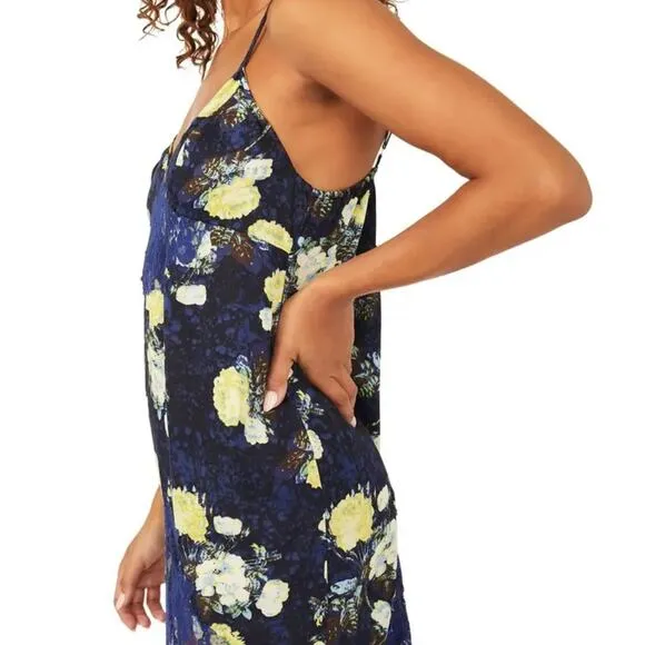 Free People Blue Sunfade Slip Dress Size XS NWT