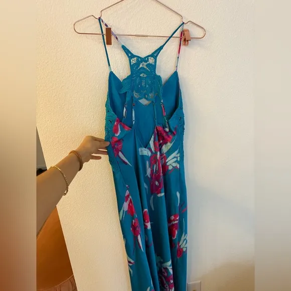 Free People FOREVER YOURS floral slip dress size XS