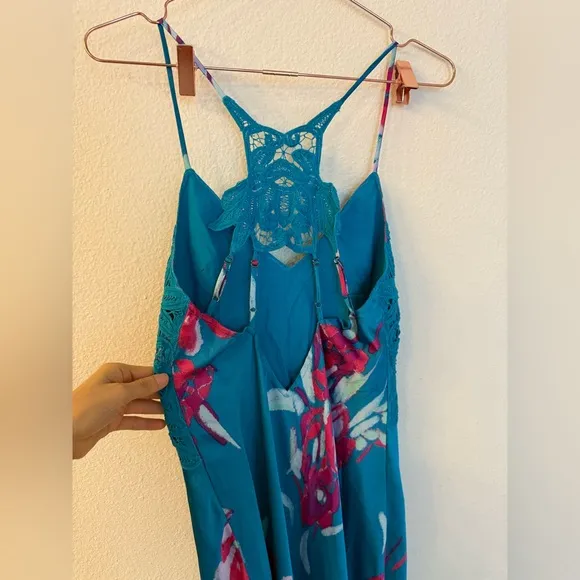 Free People FOREVER YOURS floral slip dress size XS