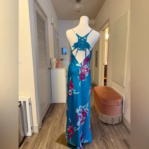 Free People FOREVER YOURS floral slip dress size XS