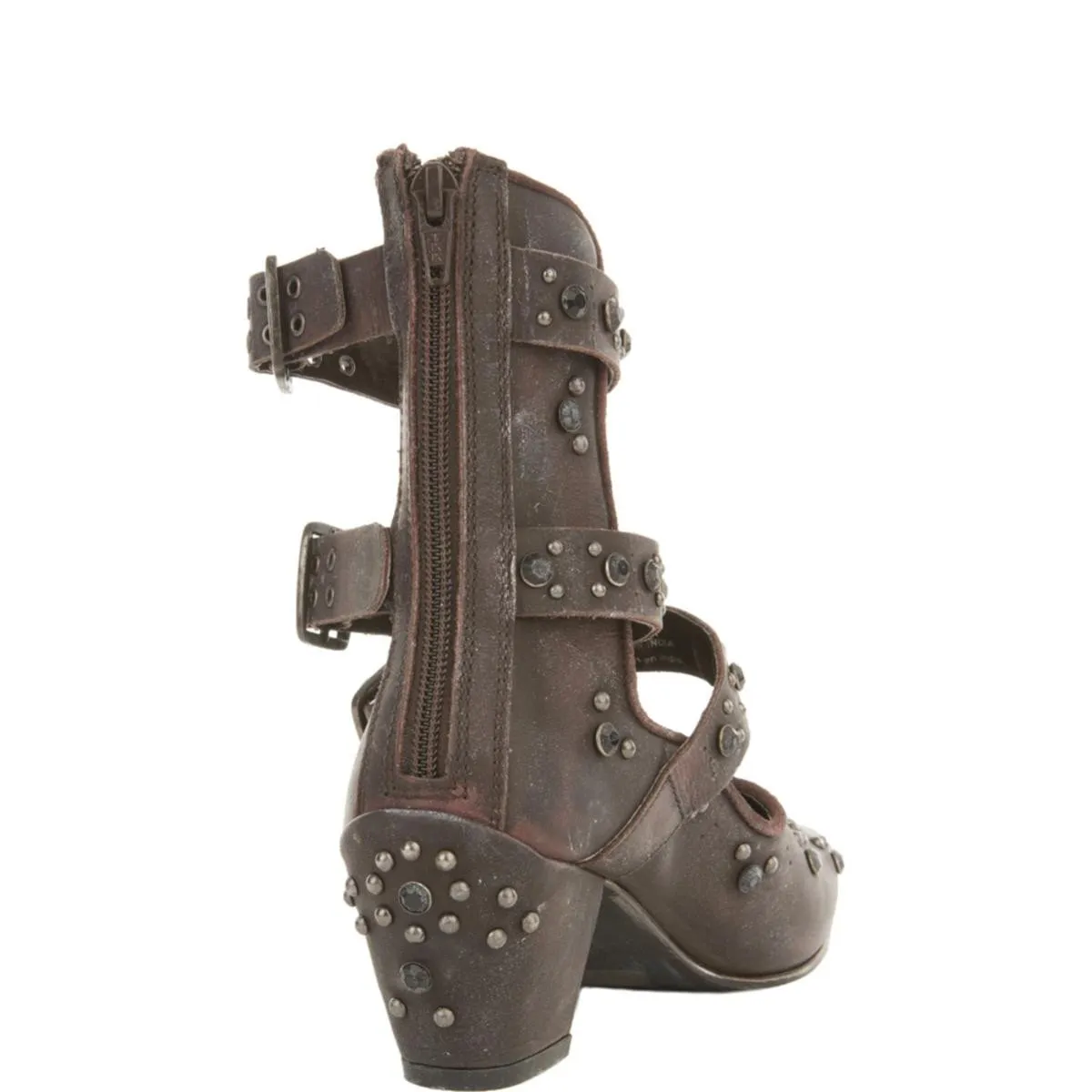 Free People Harvest Moon Wine Ankle Boots Wine