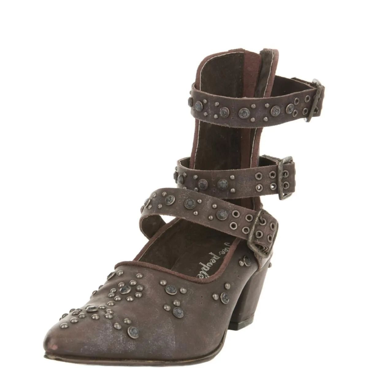 Free People Harvest Moon Wine Ankle Boots Wine