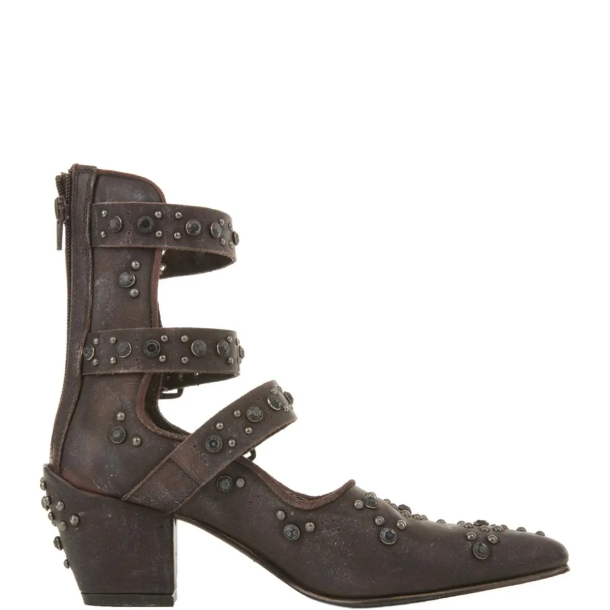 Free People Harvest Moon Wine Ankle Boots Wine