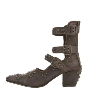 Free People Harvest Moon Wine Ankle Boots Wine