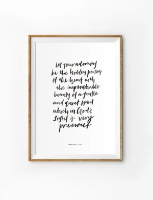 Gentle and Quiet Spirit {Poster}