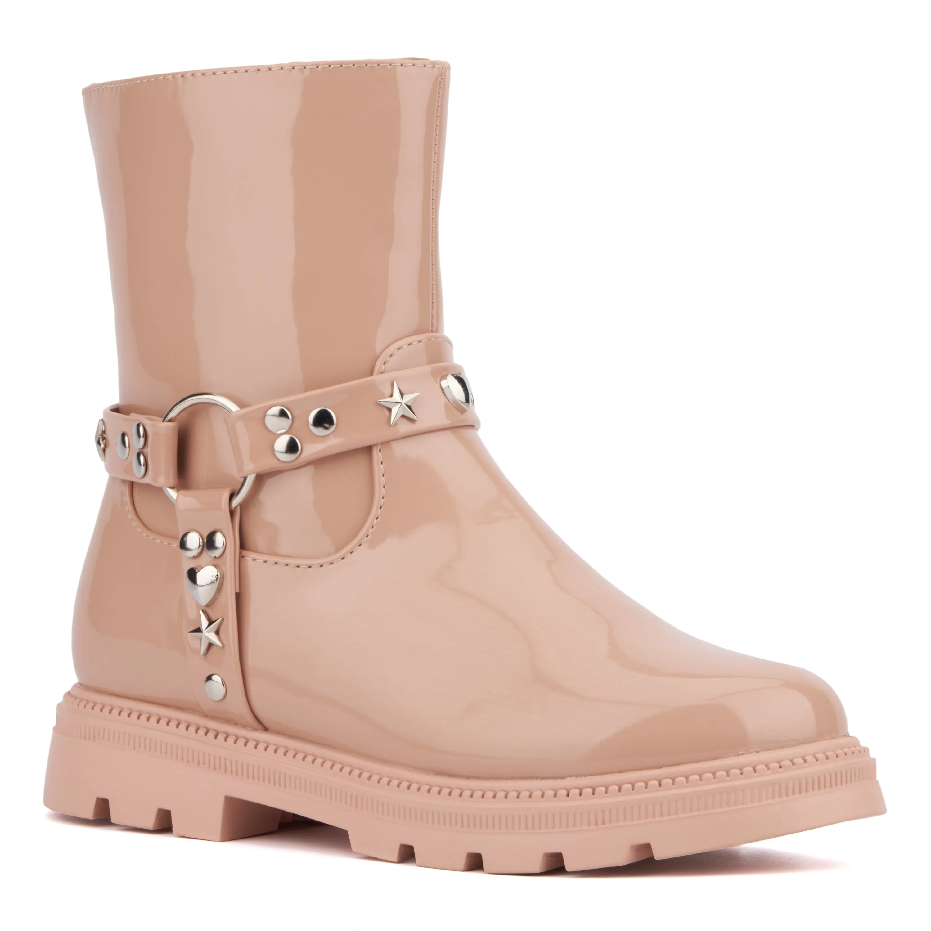 Girl's Harness Lug Sole Boot