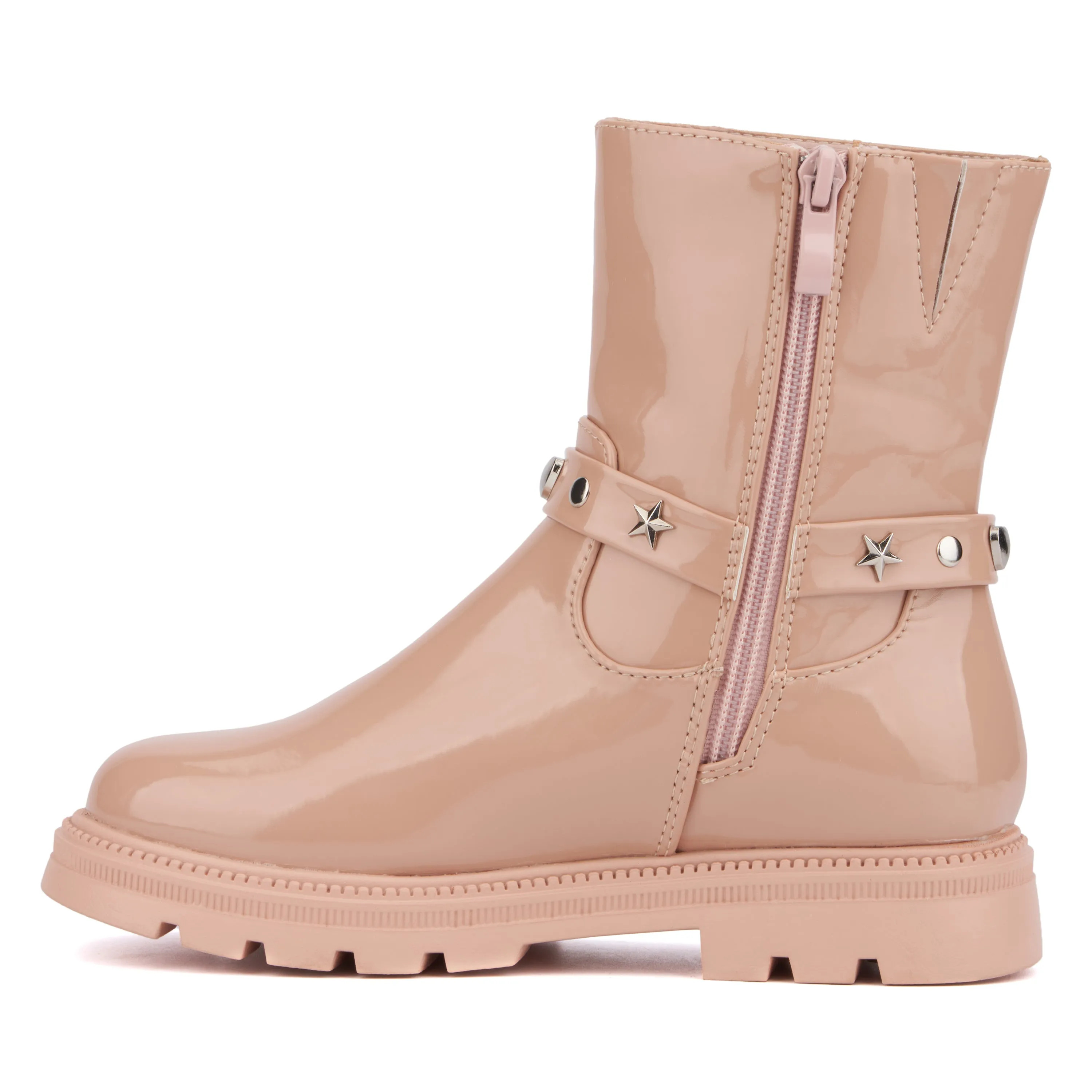 Girl's Harness Lug Sole Boot